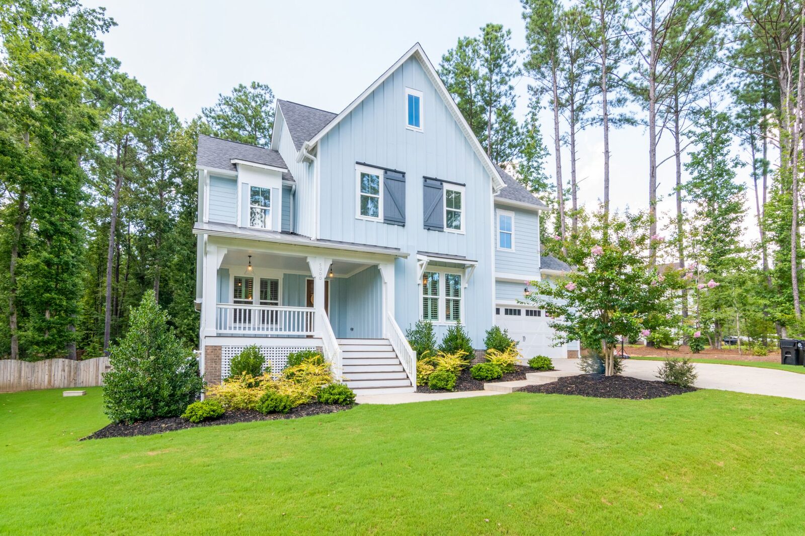 Exterior repaint, light blue